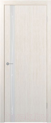 Дверь межкомнатная Stark ST12 60x200 (бьянко/зеркало матовое с рисунком)