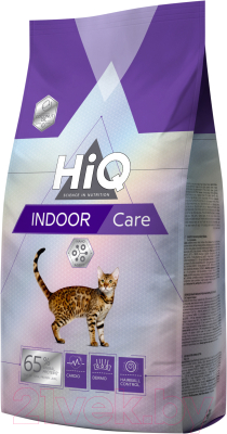 Сухой корм для кошек HiQ Indoor Care с мясом птицы / 45904 (1.8кг)