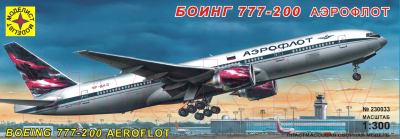 

Сборная модель Моделист, Самолет Боинг 777-200 Аэрофлот 1:300 / 230033
