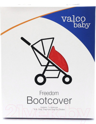 Накидка на ножки для коляски Valco Baby Boot Cover Snap Duo (Fire Red)
