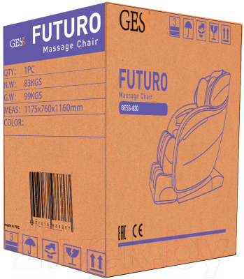 Массажное кресло Gess Futuro GESS-830 (оранжевый/бежевый)