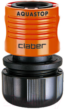 Соединитель для шланга Claber Aquastop 3/4” / 8604