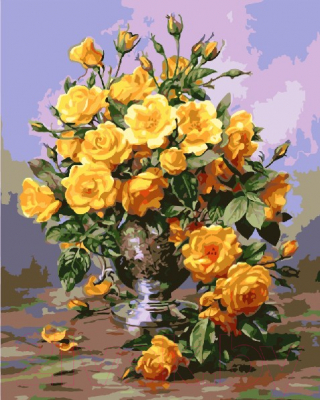 Картина по номерам Picasso Букет желтых роз (PC4050400)