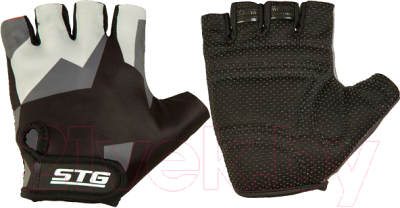 Велоперчатки STG Х87904 (L, серый/черный)