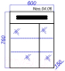 Миниатюра изображения товара Шкаф с зеркалом для ванной Aqwella Нео / Neo.04.06