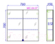 Миниатюра изображения товара Шкаф с зеркалом для ванной Aqwella MC / МС.04.07 (белый)