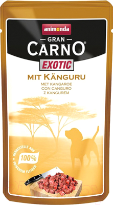 Влажный корм для собак Animonda GranCarno Exotic с мясом кенгуру (125г)