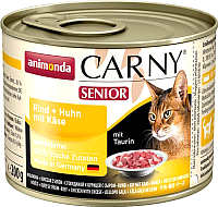 

Влажный корм для кошек, Carny Senior с говядиной, курицей и сыром