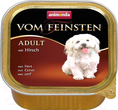 Влажный корм для собак Animonda Vom Feinsten Adult с олениной (150г)