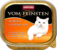 

Влажный корм для кошек, Vom Feinsten Classic Adult с домашней птицей и телятиной