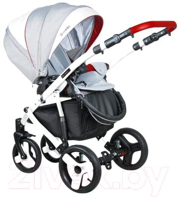 Детская универсальная коляска Coletto Florino Carbon 3 в 1 (12, белая рама)