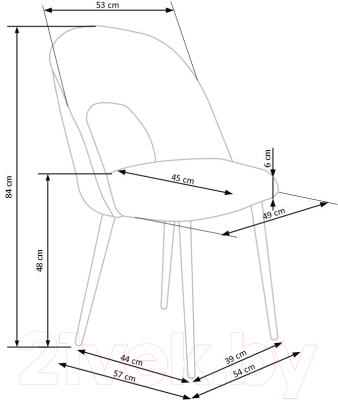 Стул Halmar K384 (темно-зеленый)