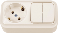 

Блок выключатель+розетка Bylectrica, Вариант 2В-РЦ-7122