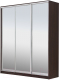 Миниатюра изображения товара Шкаф-купе Рэйгрупп 233450 VVX Elgon РГ-01.04 (венге/хром)