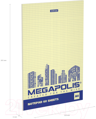 Блокнот Erich Krause Megapolis. Yellow Concept / 49801