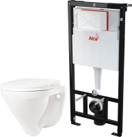 

Унитаз подвесной с инсталляцией Sanita Luxe, Attica SL D ATCSLWH0102 + AM101/1120