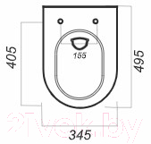 Унитаз подвесной с инсталляцией Sanita Luxe Attica SL D ATCSLWH0102 + AM101/1120