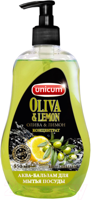 

Средство для мытья посуды Unicum, Oliva & Lemon