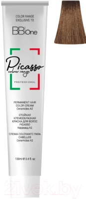 Крем-краска для волос BB One Picasso Colour Range 7.32 бежевый блонд (100мл)