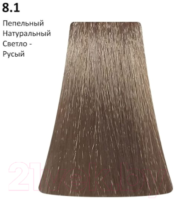 Крем-краска для волос BB One Picasso Colour Range 8.1 пепельный натуральный светлый блонд (100мл)