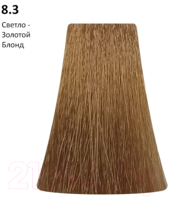 Крем-краска для волос BB One Picasso Colour Range 8.3 светло-золотой блонд (100мл)
