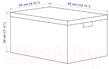 Коробка для хранения Ikea Тьена 604.678.49