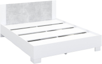 Двуспальная кровать Империал Аврора 160 с основанием (белый/ателье светлый) - 