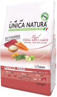 

Корм для собак Gheda Petfood, Unica Natura Mini олень, рис, морковь