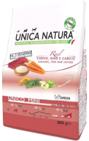 Сухой корм для собак Gheda Petfood Unica Natura Mini олень, рис, морковь (800г) - 