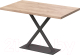 Обеденный стол Millwood Лофт Харлей Л 160x80x75 (дуб табачный Craft/металл черный) - 