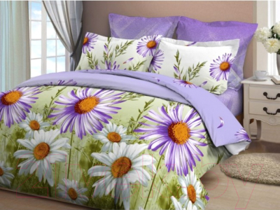 Изображение товара Комплект постельного белья Моё бельё Коллекционные герберы 1
