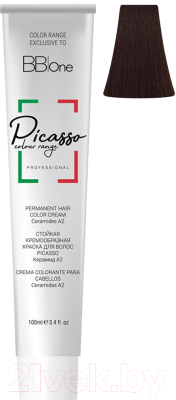Крем-краска для волос BB One Picasso Colour Range д/седых 5.0 интенс. натур светло-коричневый (100мл)