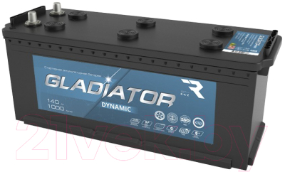 Автомобильный аккумулятор Gladiator Dynamic Евро 3 (140 А/ч)