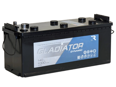 Автомобильный аккумулятор Gladiator Dynamic Рус 4 (140 А/ч) - 