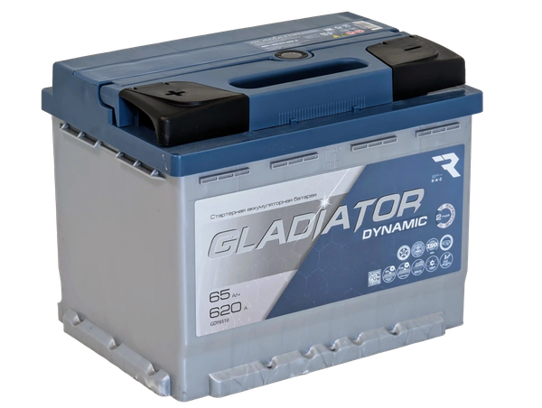 Автомобильный аккумулятор Gladiator Dynamic L+ (65 А/ч)
