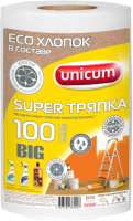 Набор салфеток хозяйственных Unicum Super тряпка Big в рулоне (100шт) - 