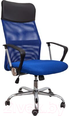 Кресло офисное Седия Aria New Eco (черный/синий)