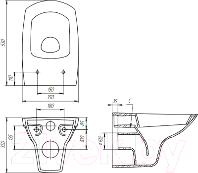 Унитаз подвесной с инсталляцией Cersanit Carina New Clean On S-MZ-CARINA-COn-S-DL-w + AM101/1120