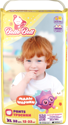 Подгузники-трусики детские Belle-Bell Extra Dry+ ХL 12-22кг (38шт)