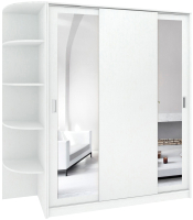 Шкаф-купе Кортекс-мебель Лагуна ШК08-02 (белый, левая консоль) - 