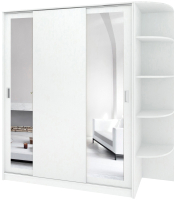 Шкаф-купе Кортекс-мебель Лагуна ШК08-02 (белый, правая консоль) - 