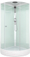 Душевая кабина Domani-Spa Simple 99 / DS01Sm99LBCl00 (белый/прозрачное стекло) - 