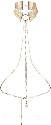 Ошейник БДСМ Bijoux Indiscrets Indiscrets Desir Metallique Collar / 63676 (золото)