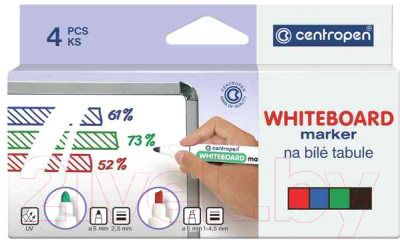 Набор маркеров Centropen 2.5мм / 8559 0401 (4шт)