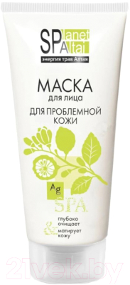 

Маска для лица кремовая Planet SPA Altai, Для проблемной кожи