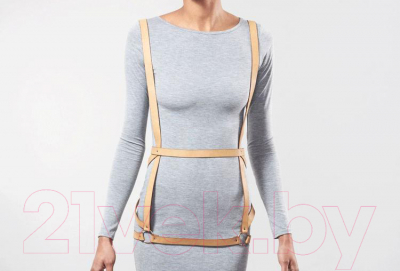 Портупея Bijoux Indiscrets Arrow Dress Harness 83915 / 0237 (бежевый)