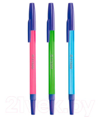 Ручка шариковая Стамм 049 / РШ01 (синий)