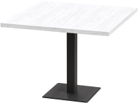 Обеденный стол Millwood Лофт Хельсинки 1 Л 90x90x75 (дуб белый Craft/металл черный) - 