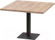 Обеденный стол Millwood Лофт Хельсинки 1 Л 90x90x75 (дуб табачный Craft/металл черный) - 