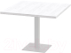 Обеденный стол Millwood Лофт Хельсинки 1 Л 90x90x75 (дуб белый Craft/металл белый) - 